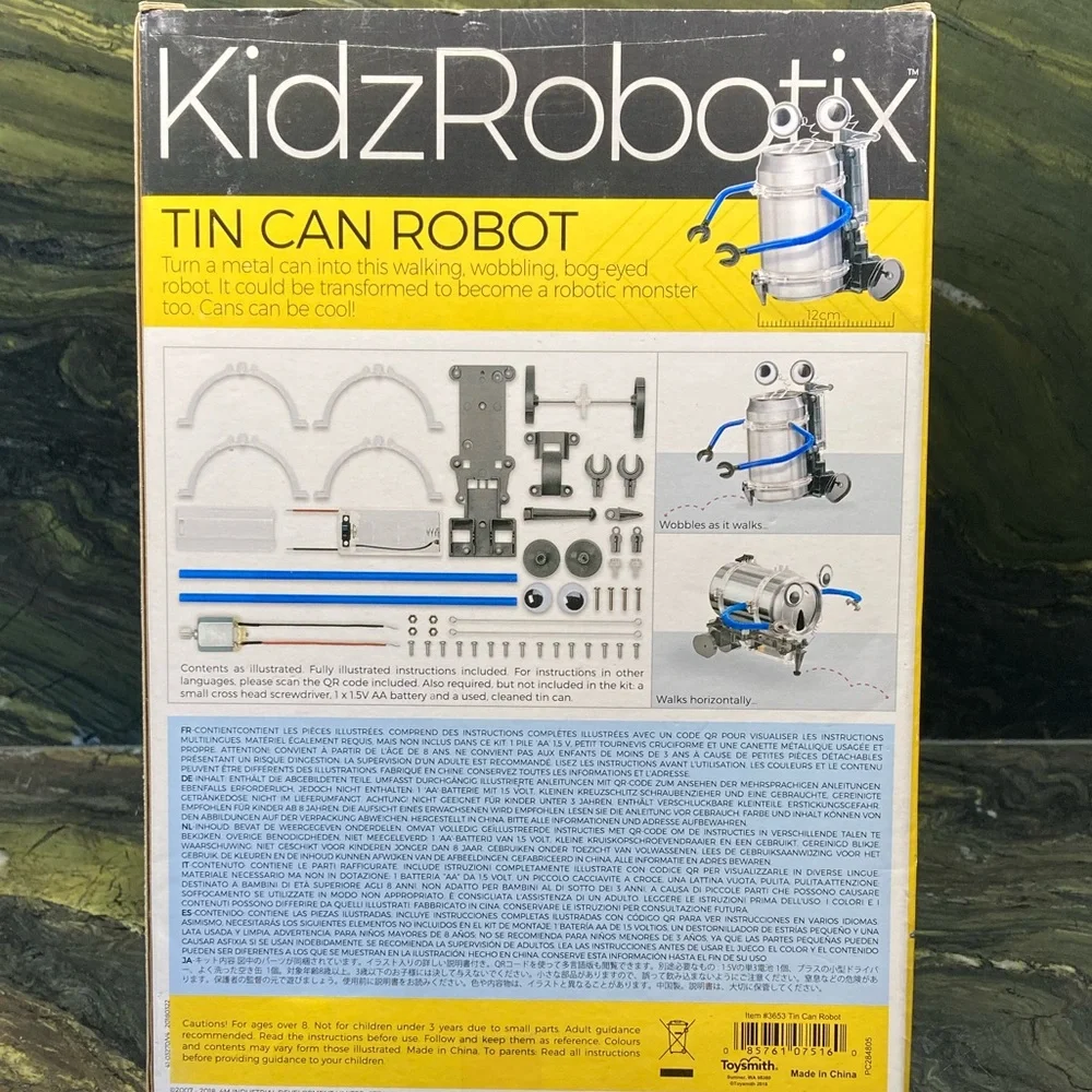 Tin Can Robot Kidz Robotix New